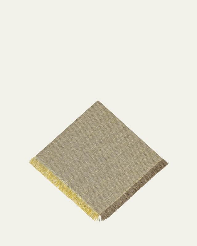 Two-Tone Textured Fringe Napkin